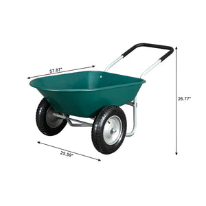 Double Wheel Garden Cart