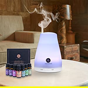 Essential Oils Kit with Aroma Diffuser - AuraXaymaca 